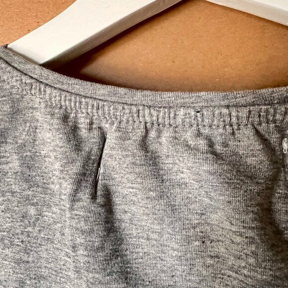 ZARA Collection BNWT Grey Silkscreened Tee with crystal embelishments Size Small - Picture 6 of 6